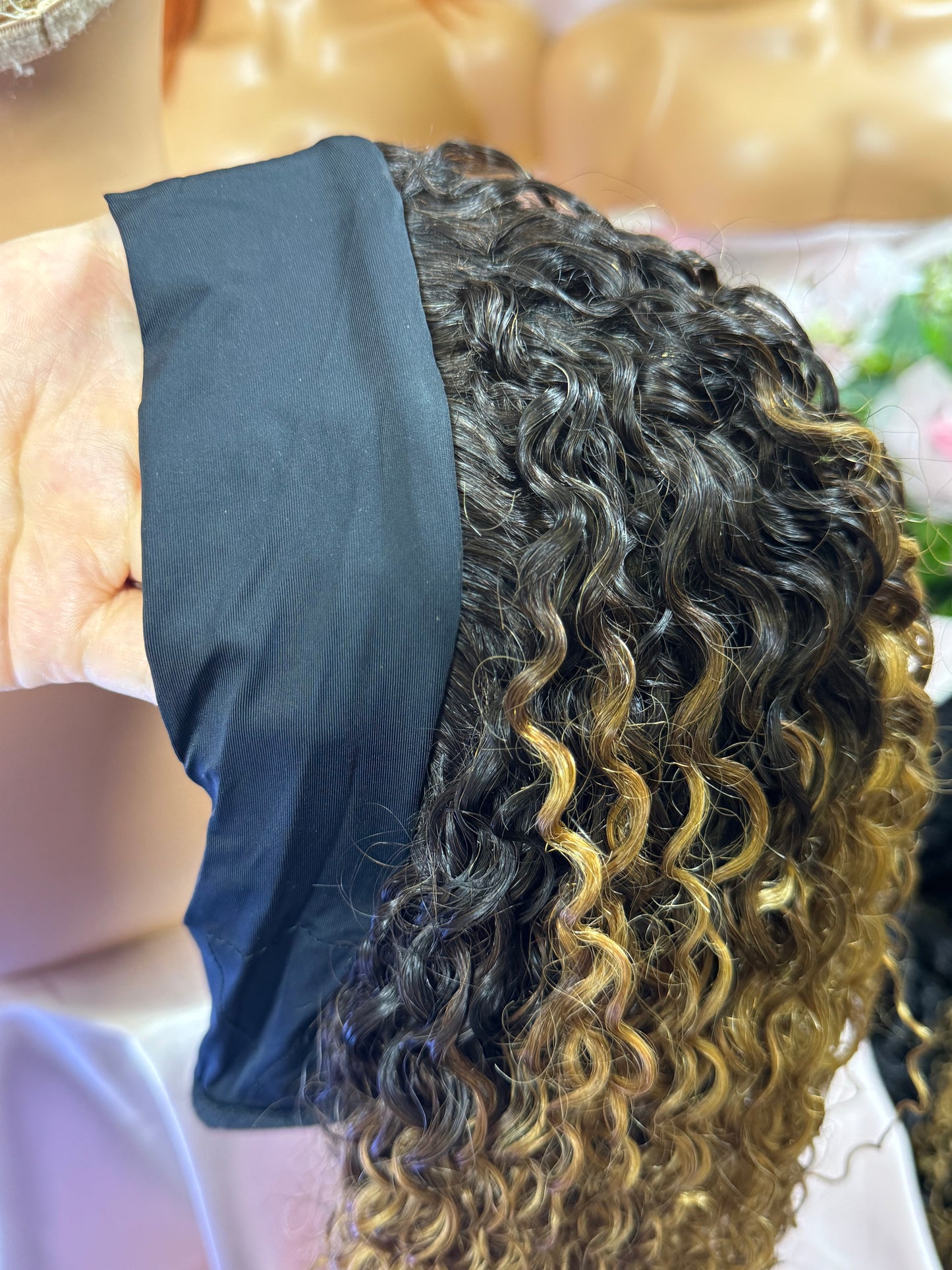 Head Band lace wig 1/30# Jerry Curl