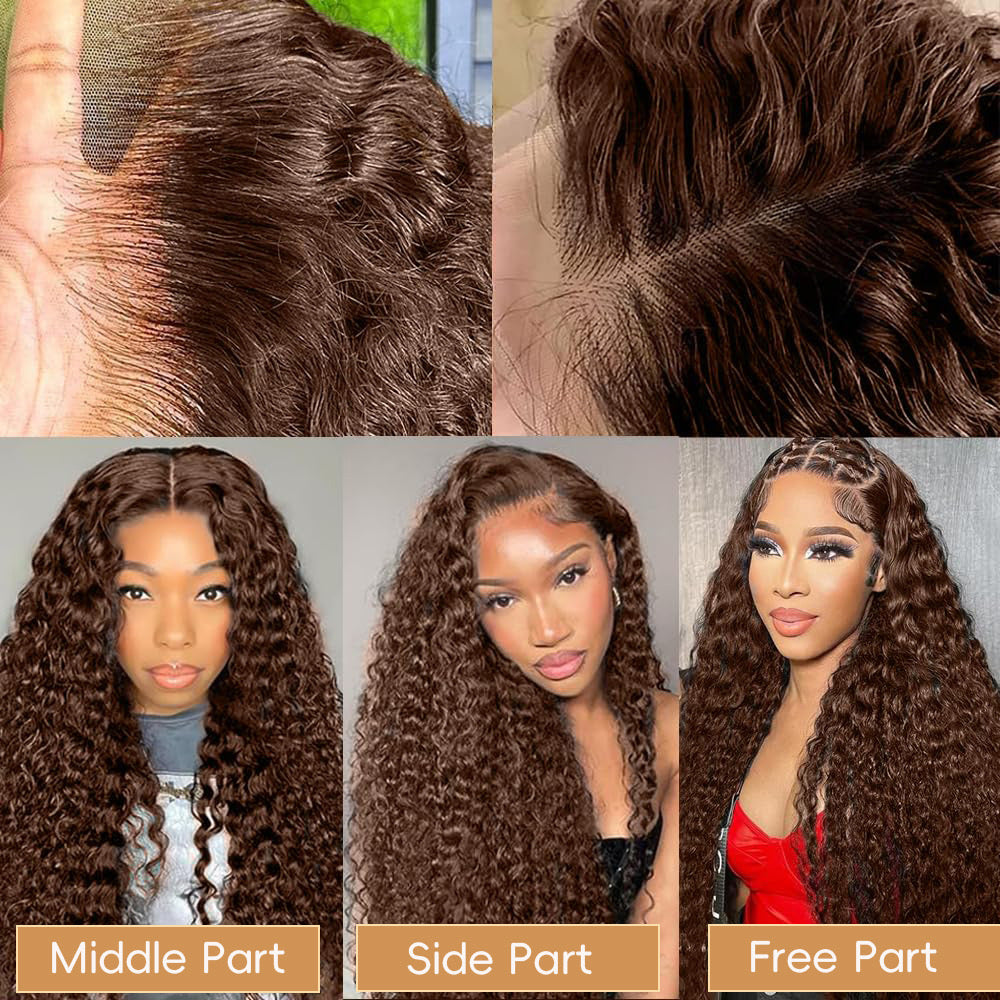 13*4 DD Jerry curl Brown#