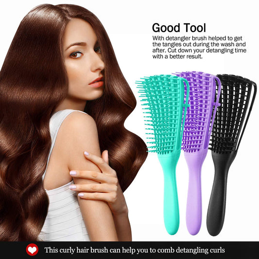 Curl hair brush