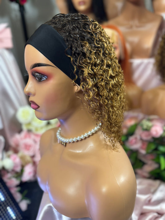 Head Band lace wig 1/30# Jerry Curl