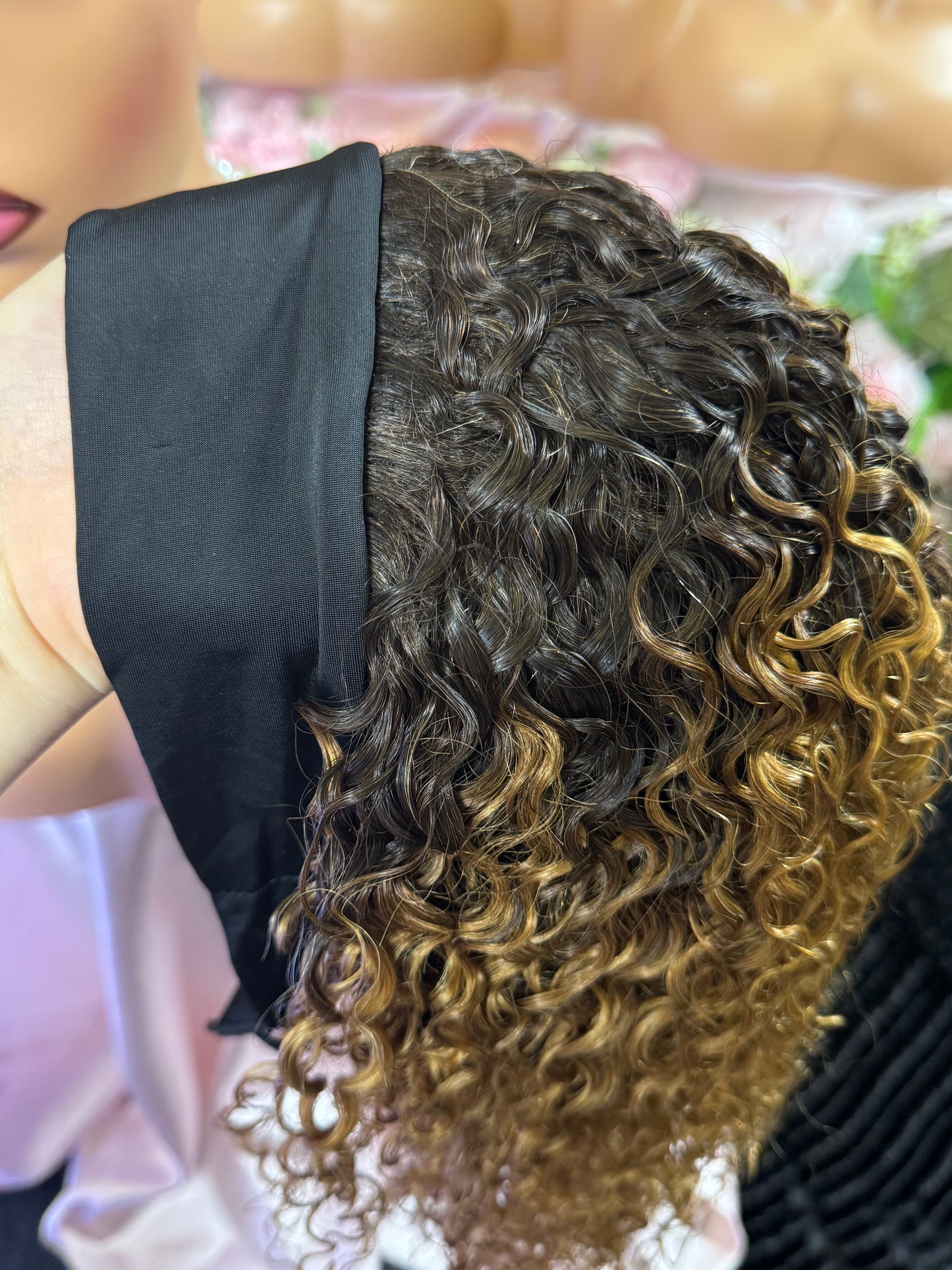 Head Band lace wig 1/30# Jerry Curl