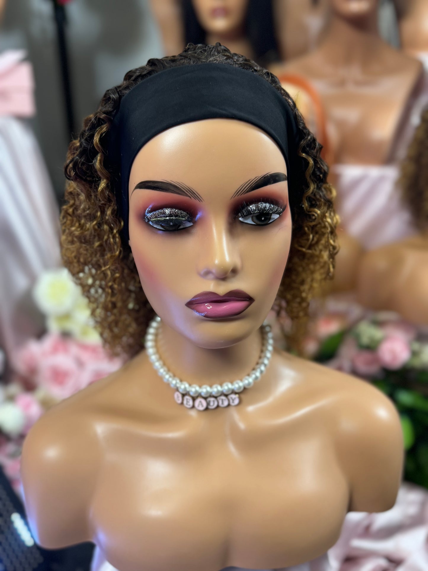 Head Band lace wig 1/30# Jerry Curl