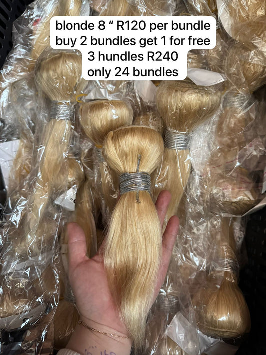 613# blonde bundles 8” clearance Sale
