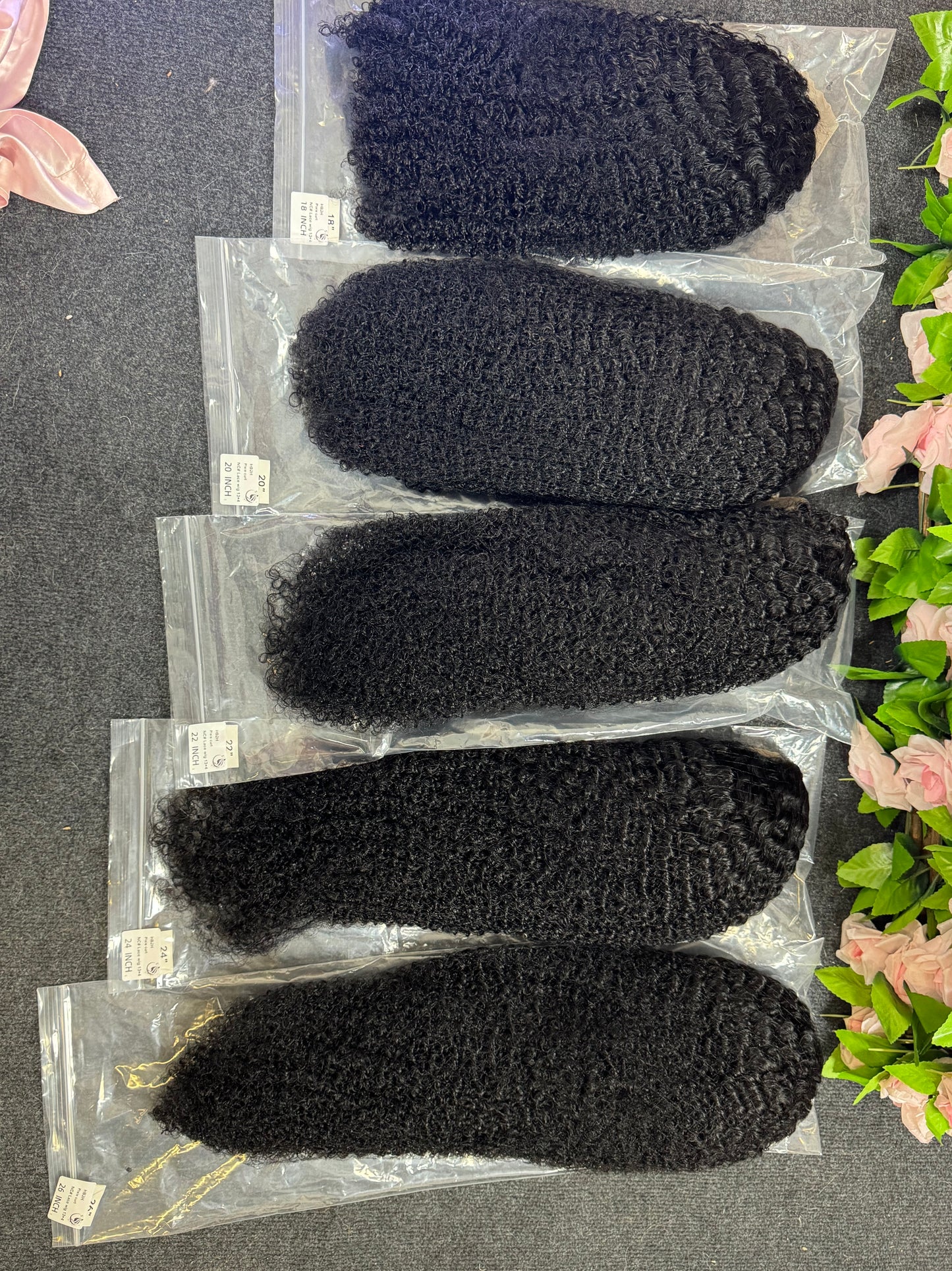 13*4 full frontal 180% density Pixie/Pissy curl