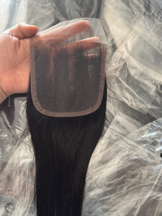 4*4 3 ways handmade pre-plugged closure