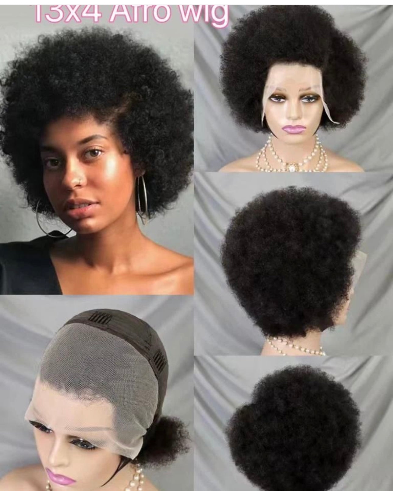 13*4 full frontal Afro Perm