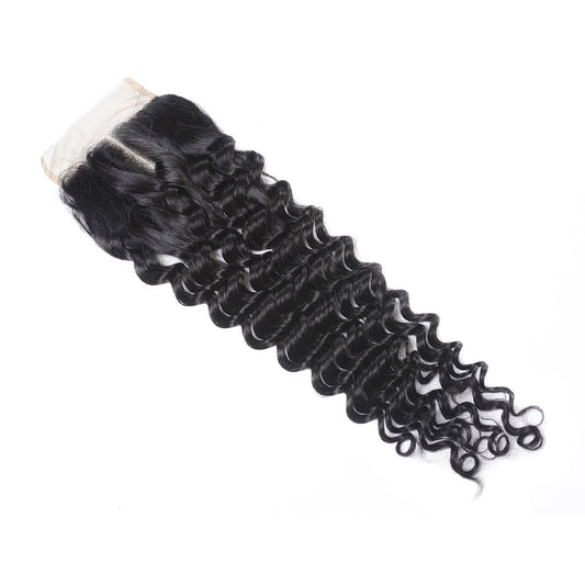 4*4 machine made 1 way closure curl