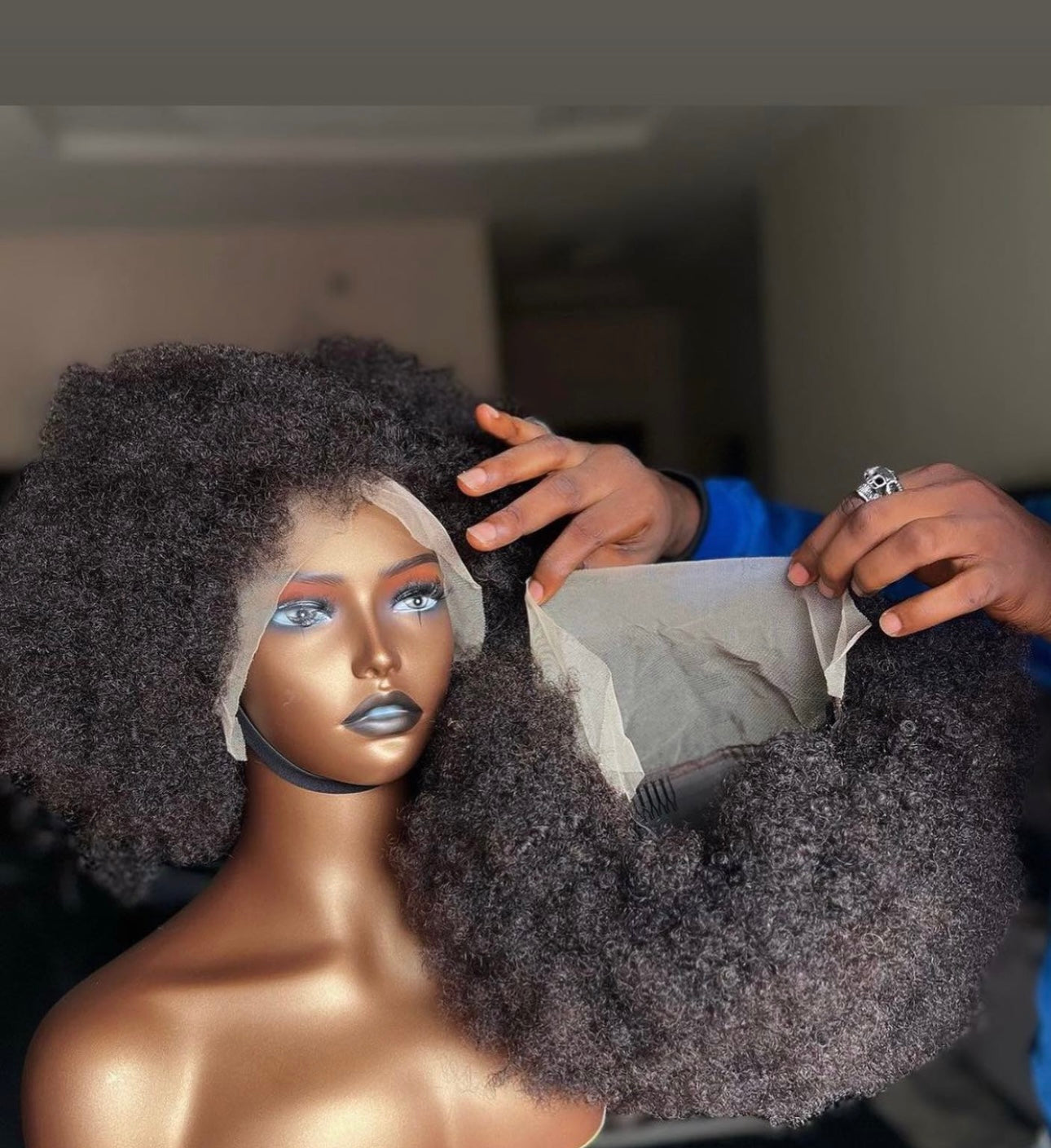 13*4 full frontal Afro Perm