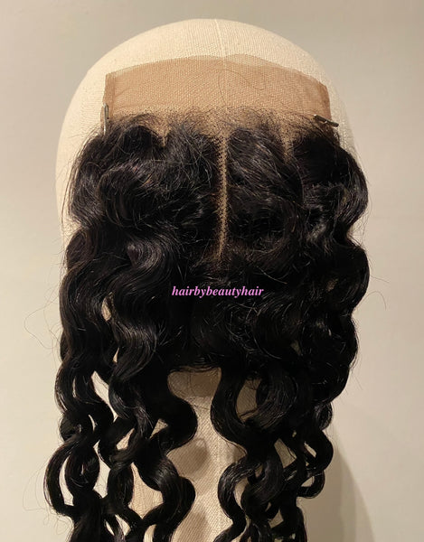 4*4 handmade 3 ways closure curl